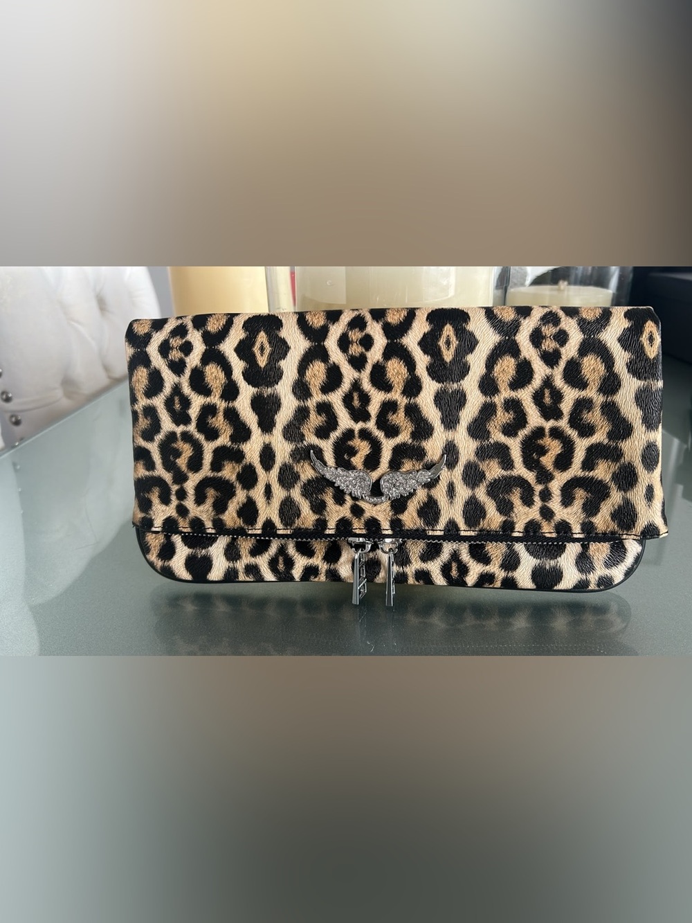 Zadig & Voltaire leopard Clutch